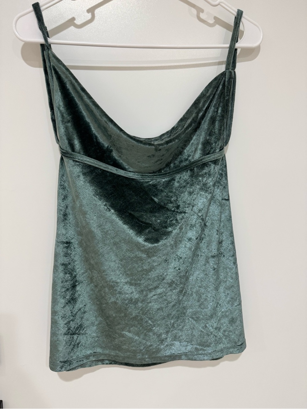 Free People All Night Velvet Camisole Green Size S - Picture 2 of 5